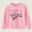 Pink, variant on NAISIBABY Girls Sweatshirts, Long Sleeve Crew Neck Cute Prints Casual Pullover Tops Khaki 4T