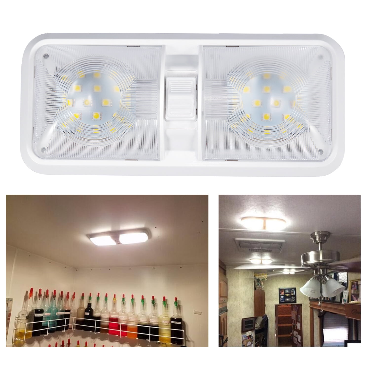 Oak Leaf Rv Ceiling Dome Light 12v Led Rv Interior Lighting For Trailer