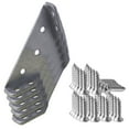 thumbnail image 1 of Fiudx Support de Coin Multifonctionnel en Acier Inoxydable Trois Côtés Fixe Angle Trapézoïdal Planche de Suspension Support de Meubles, 1 of 1