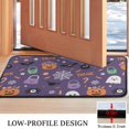 thumbnail image 3 of Happy Halloween Pumpkin Non Slip Washable Door Mat Spider Bat Welcome Mat Friendly Outdoor Inside Floor Rugs Crystal Velvet 30x17 Inches, 3 of 7
