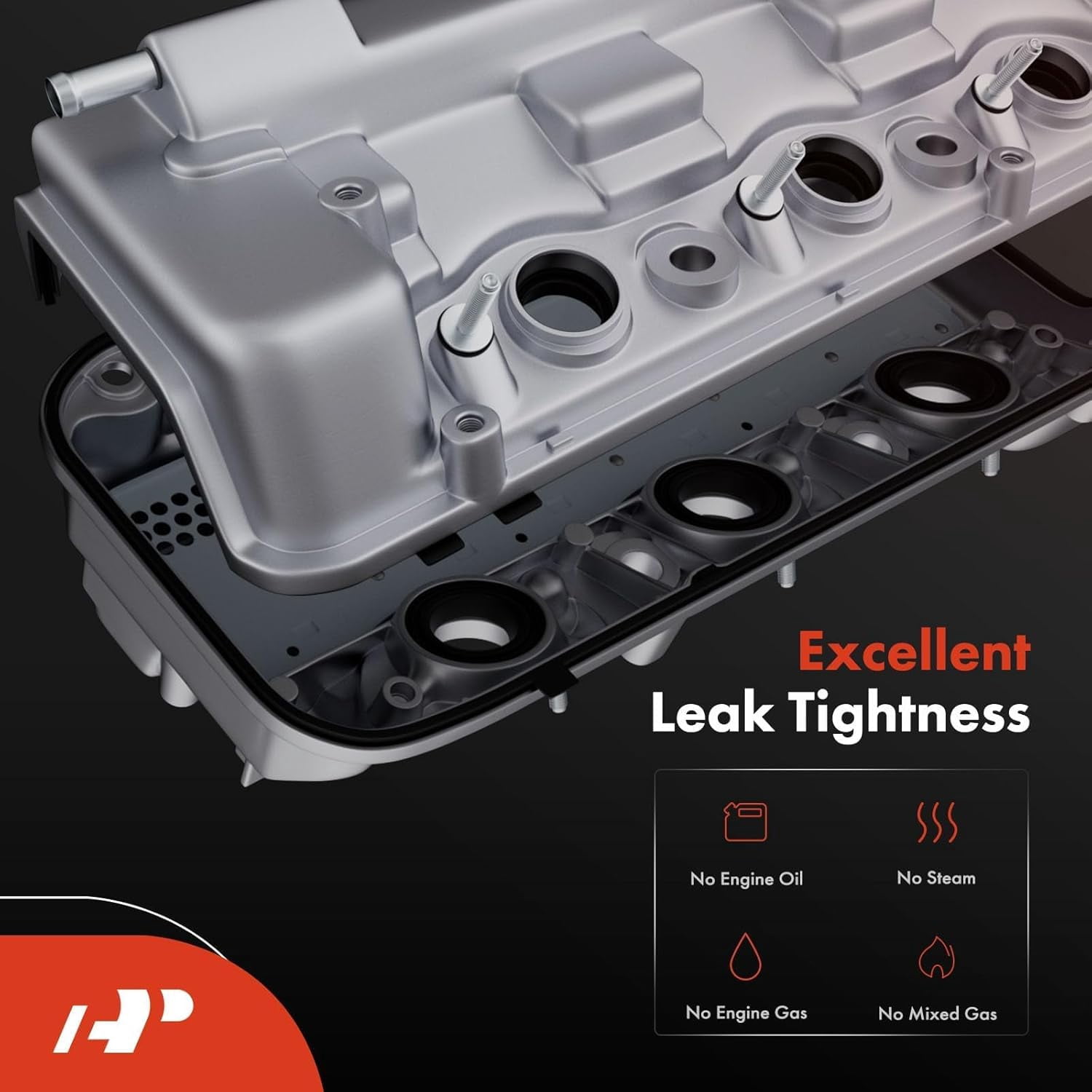 A-Premium Rear Engine Valve Cover, with Gasket, Compatible with Honda & Acura Models - 2008-2017 - Accord Crosstour Odyssey Pilot Ridgeline & MDX RDX TL ZDX - V6 3.5L or 3.7L