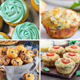 thumbnail image 5 of 12-Cup Silicone Muffin Pan 2 Pack - Nonstick Silicone Molds for Baking Muffins, Cakes, Bread, Tarts - BPA Free, 5 of 5