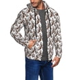 thumbnail image 2 of Naloa Chickens Peck Grain Men’s Hoodies, Zip up Hoodie, Sweatshirts,Hoodies for Men Sizes S-3XL-XX-Large, 2 of 5