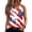 #01 White, variant on Independence Day Shirts for Women Stars and Stripes Print Sleeveless Botton Down Scoop Neck Tunics Celebration Comfy Summer Lounge Wear Tops,XL,#01 Navy