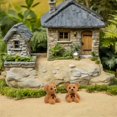 thumbnail image 4 of GOOHOCHY 40 figuras de osos en miniatura: figuras de animales de resina, pequeñas estatuas de osos para decoración de jardines de hadas, terrarios de escritorio y micropaisajes., 4 of 8