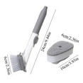 thumbnail image 2 of JLFNYA Scrub Brush for Dishes,Dish Washing Brush with Handle&Soap Dispenser,Scrub Brush for Pans,Pots,Kitchen Sink Cleaning, 2 of 8