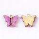 thumbnail image 1 of 10 colgantes de mariposa de aleación esmaltada, colgante de orquídea y mariposa, dije colgante dorado claro., 1 of 1