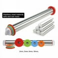 thumbnail image 2 of LNGOOR Rolling Pins with 8 Adjustable Thickness Rings, 17" Stainless Steel Dough Roller for Baking Fondant, Pizza, Pie, Pastry, Pasta, Cookies, 2 of 6