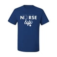 thumbnail image 2 of Wild Bobby, Live What You Love Nurse Life, Inspirational/Christian, Men's Graphic Tees, Royal, 4XL, 2 of 3
