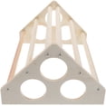 thumbnail image 1 of Wooden Chicken Stand Bar 3-hole Pet Chicken Wooden Stand Hen Standing Rack, 1 of 8