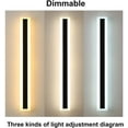 thumbnail image 6 of Aidenkid Modern Dimmable LED Outdoor Black Wall Sconces, 6 of 17