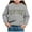 Grey, variant on Ccpelsie Little/Big Girls Sweaters Crewneck Long Sleeve Kids Sweater Fall Winter Pullover(Black,5Y)