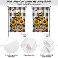 thumbnail image 3 of Sunflower Gnome Buffalo Plaid Polyester Garden Flag 12.5x18 Inch - Double-Sided Vertical Seasonal Farmhouse Yard Decor, 3 of 6