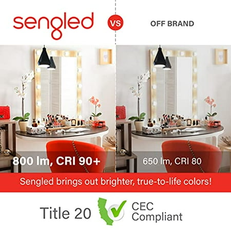 Sengled - Smart A19 LED 60W Bulbs Bluetooth Mesh Works with Amazon Alexa (4-Pack) - Daylight