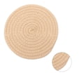 thumbnail image 3 of Cotton Drink Coaster, Handmade Round Drinking Cup Mat for Home Kitchen, 4.3", 3 of 8