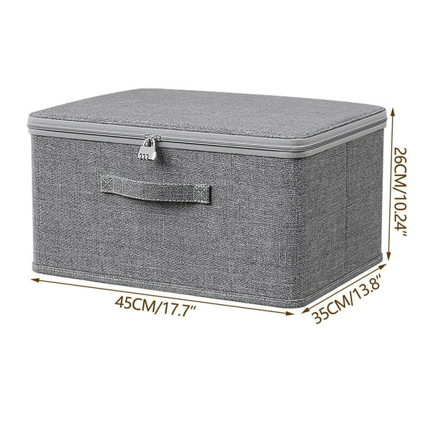 Thickened Large Capacity Quilt Storage Bag Household Wardrobe Clothing Storage Box And Moving Packaging Bag Self-contained Organiser With Combination Lock