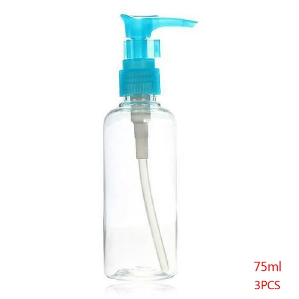 3pcs 75ml Flacon de Parfum Rechargeable Portable Flacon Pulvérisateur en Plastique Transparent Vide Flacon Pompe à Parfum