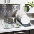 thumbnail image 7 of 2 Pack Coffee Mat - Coffee Bar Mat for Countertops, 18"x24" Super Absorbent Anti-Slip Dish Drying Mat for Kitchen Counter, Under Coffee Maker Mat Espresso Machine Coffee Pot Mat, 7 of 7