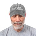 thumbnail image 5 of DALIX Number 1 Grandpa Gift Hat Vintage Cap Washed Cotton in Black, 5 of 6