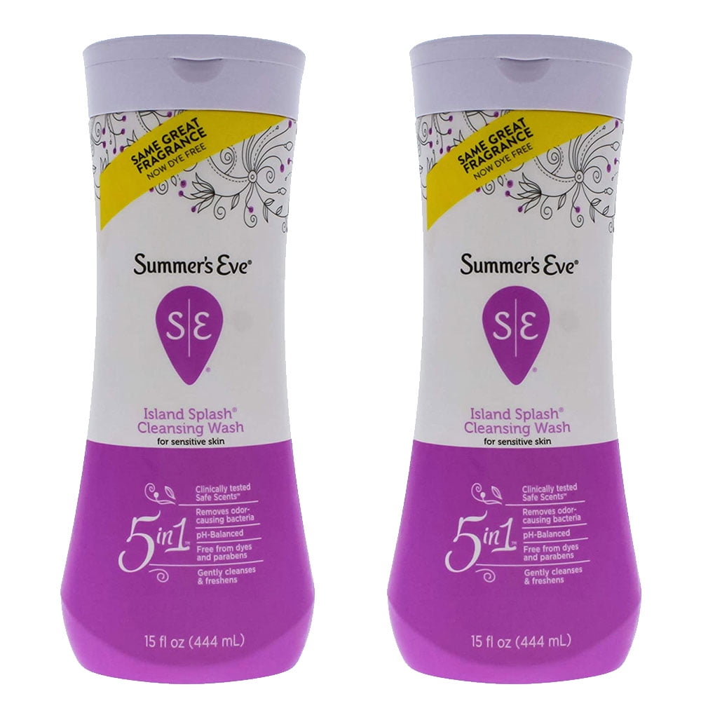 Pack of (2) Summers Eve Cleansing Wash 15 Ounce Island Splash (444ml)