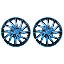 SOPOTUTU Hubcap Wheel Covers Hubcap PP Black Car Improved Design 2pcs