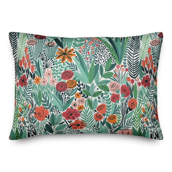 Creative Products Lush Floral Pattern 14x20 Indoor / Outdoor Pillow