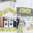 thumbnail image 5 of Lemon and Slice White Pattern Anti Fatigue Kitchen Rugs Set Of 2, Non Slip Washable Decorative Floor Mats for Kitchen Sink Laundry, 17"x30" and 17"x47", 5 of 6