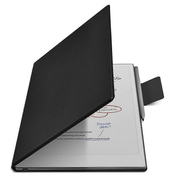 For ReMarkable Paper Pro Case PC+PU Leather Tablet Magnetic Cover with Pen Holder Auto Wake/Sleep