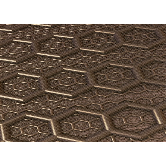 Ahgly Company Machine Washable Indoor Rectangle Transitional Sienna Brown Area Rugs, 2' x 4'