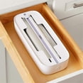 thumbnail image 4 of Drawer Food Wrap Dispenser, Foil, Plastic and Wax Paper Organizer for Kitchen Organization, 4 of 5