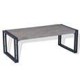 thumbnail image 2 of vidaXL Coffee Table Teak 39.4"x19.7"x13.8" Gray, 2 of 8