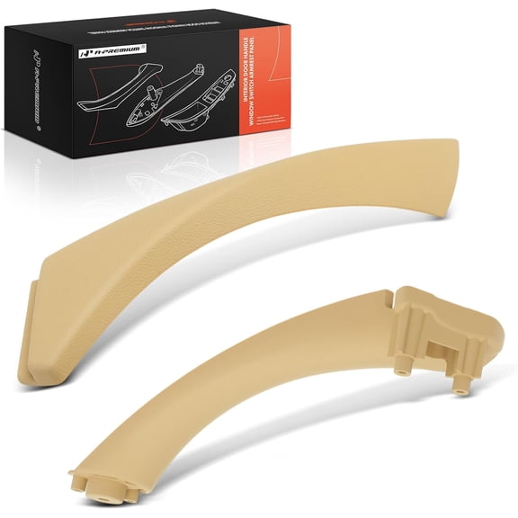 A-Premium Door Armrest Compatible with BMW 325i 2006, 325xi 2006, 328i 2007-2012, 328i xDrive 2009-2012, 328xi 2007-2008, 330i 2006, 335d, 335i xDrive, 335xi, Right Passenger Side, Beige, 2 Pcs
