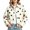White, variant on Tqcoqu Women's Polka Dot Cropped Jacket,Lapel Button Down Casual Short Outerwear With Side Pockets Casual Street Wear