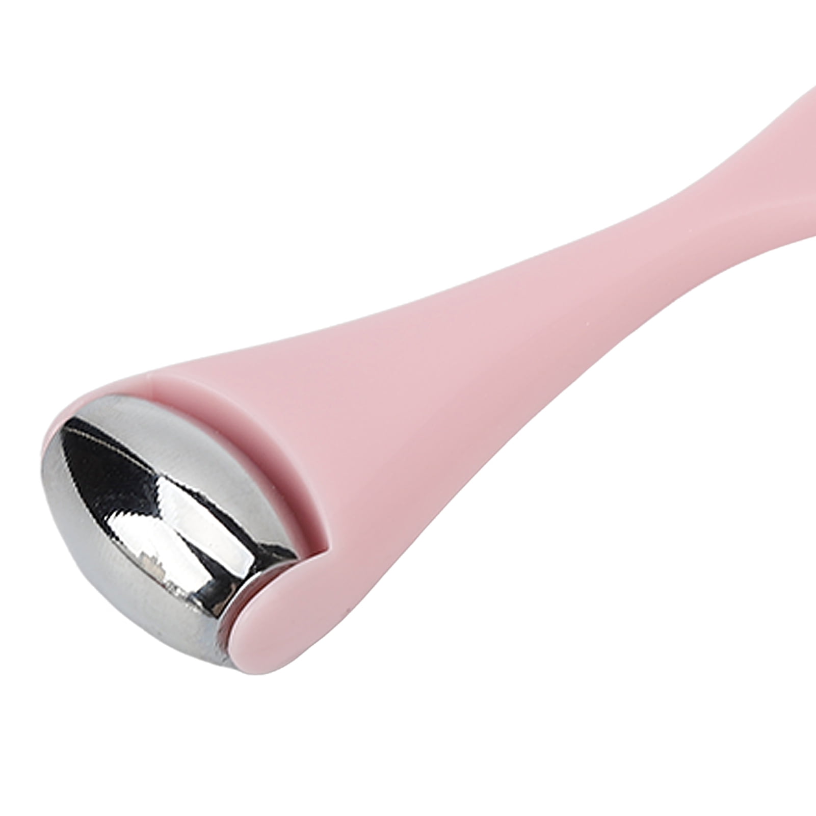 BOKYAN Mini Eye Roller Facial Massager Stainless Steel Alloy Ball Reusable Skin Care Tool for Relieving Wrinkles Puffiness Pores and Pain Relief, Pink Manual Device (4.72 inches / 12 cm)