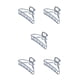 thumbnail image 1 of Qarigey clip de garra estilo simple agarre portátil pulpo aleación resistente pasadores de pelo exquisitos accesorios de decoración geométrica Blanco/Arco 5piezas Qarigey CBP220699, 1 of 1
