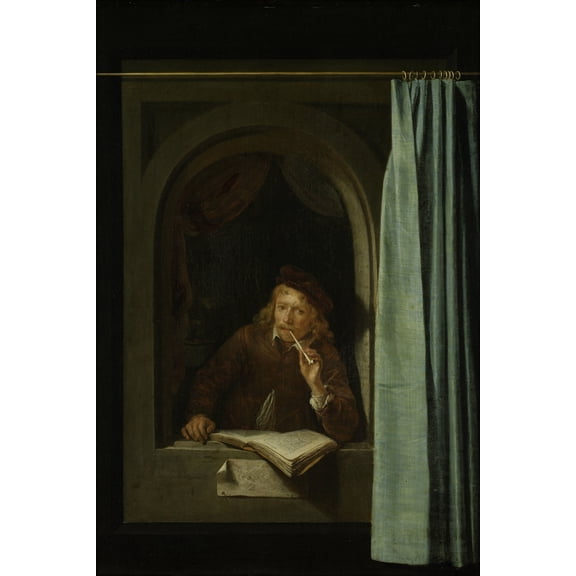 24"x36" Gallery Poster, Gerard Dou Self Portrait WGA06660
