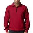 thumbnail image 5 of Zimjoy Men's Quarter Zip Pullover Mock Neck Long Sleeve 1/4 Zip Pullover Mens Casual Hoodies for Men Lightweight Red Zip Up Hoodie Fall Clothes, Red L, 5 of 6