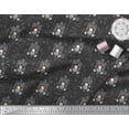 thumbnail image 3 of Soimoi Black Cotton Voile Fabric Women & Shopping Mall Modern Style Decor Fabric Printed Yard 42 Inch Wide, 3 of 3