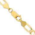 thumbnail image 3 of 10K Solid Yellow Gold 6mm Concave Figaro Link Chain Necklace, 3 of 5