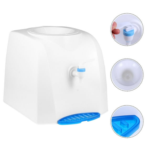 KALLORY Desktop Water Cooler Non Electric Plastic White 1Pack for Office Use