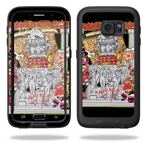 MightySkins LIFSGS6-Smoking Abe Skin for Lifeproof Samsung Galaxy S6 Case Fre Wrap Cover Sticker - Smoking Abe