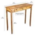 thumbnail image 5 of Fairway Avenue Home Solid Acacia Console Table with Drawer- Natural, 5 of 7