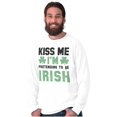 thumbnail image 5 of Funny Kiss Me I'm Irish St Patricks Long Sleeve TShirt Men Women Brisco Brands M, 5 of 6