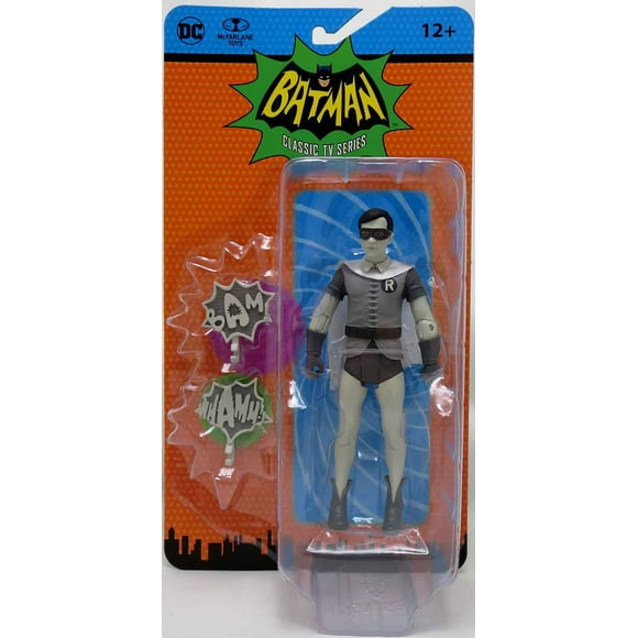 DC Retro Batman 1966 6 Inch Action Figure Wave 5 - Robin Black & White