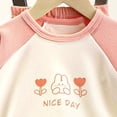 thumbnail image 4 of yboeqw Girl's Fall Winter Outfits Set Cute Print Long Sleeve T-Shirt Top Pants Toddler Girls Casual 2 Piece Set for Everyday Clothing,Size 6-12 Months, 4 of 4