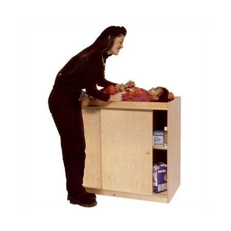 Steffy Wood Products Changing Table with Plywood Doors