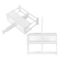 thumbnail image 1 of Raindrops 2Pcs Laboratory Plastic Microscope Slides Storage Holder White Compact Slide Rack, 1 of 8