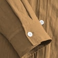 thumbnail image 5 of Delconic Men's Long Sleeve Sun Protection Shirt UPF 50+ UV Quick Dry Cooling Fishing Shirts for Travel Safari Camping Hiking Brown L, 5 of 9