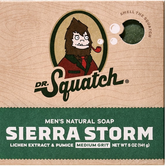 Dr. Squatch All Natural Bar Soap for Men, Sierra Storm, 5 oz