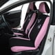thumbnail image 4 of Paquete de 4 fundas para asientos delanteros de coche, fundas para asientos delanteros de camiones rosas, diseño de mariposa, ajuste Universal para la mayoría de los coches Fokelyi HQ-459-2, 4 of 4